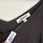 Madewell NWT  Jersey Double V-Neck Long-Sleeve Top - Size: Medium Photo 2
