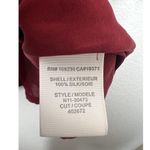 Joie  Molly Silk Mini Dress Small S Dark Red Faux Wrap Photo 4
