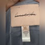 Hutch Anthropologie ||  Draped Faux Suede Jacket in Baby blue Photo 7