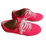 Vans  Neon Pink Canvas Sneakers Shoes Comfortable‎ Everyday Wear Women's Size 8.5 Photo 1