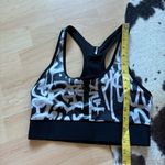 Ultracor  Women's Black Graffito‎ Terrain Cut Out Sports Bra Size Small Photo 6