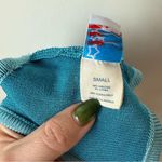 Calle Del Mar Topaz & Sky Blue Square Neck Knit Bandeau Bralette S Photo 4