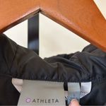 Athleta  Hooded Parka Quilted Goose Down Puffer Coat Winter Jacket Black Size L Photo 1