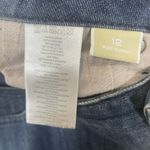 Michael Kors  Jeans Womens 12 Dark Blue Slim Fit Mid Rise Denim MK Logo Photo 6