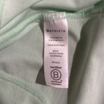 Athleta  Women’s Athletic Pacifica Tee Quarter Zip Green Short Sleeve Shirt Sz M Photo 4