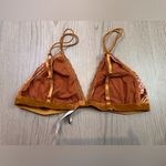 LOUISE MISHA Collection Camel Svetlana Velvet Bra Size L‎ Brown Size L Photo 2