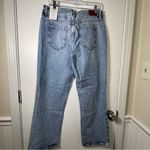 ZARA Mid Rise Straight Leg Ankle Rigid Blue Jeans Sz 30 (8)USA Photo 1