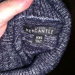 J Crew Mercantile heathered blue cowl neck slim XXS sweater Photo 2