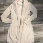 J.Crew Derek Lam for Neiman Marcus Cashmere cardigan size medium, pit to pit is 18, length is 33, small discoloration on bottom of sleeve shown in pics Photo 5