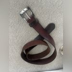 Women’s Milo’s Genuine Italian Leather Belt vintage Brown Photo 2