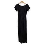 JustFab Cuff Sleeve Drawstring Jumpsuit Size S NW Sample tag. 
Chest 36” Photo 5