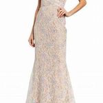 Dress the Population Helen Beige Lace Sequin Formal Gown Size XS Photo 0