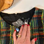 Hutch  Bright Time To Start Tweed Sheath Dress Sleeveless Black Multi Size Large Photo 5