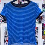 Kohls Blue Striped T Shirt Top Photo 0
