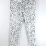 Calvin Klein Womens Skinny Jeans Leopard Print Stretch Gray White 6 Photo 0