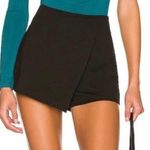 LF SEEK the Label black suede wrap shorts Photo 0