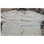 Stephanie Rogers Linen Cotton Blend Button Front Shirt Top Size L G Beige Tan Photo 2