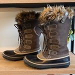Sorel  Joan of Arctic Tall Pull On Cinchable Rubber & Suede Winter Boots, 9 Photo 4