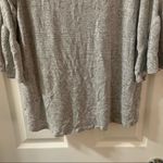 Caution to the Wind  Grey Knit 3/4 Sleeve Blouse L Photo 5
