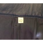 Vintage SMALBY Royal Blue Leather Pants Trousers Made in Italy Women's Sz 42 EU Photo 15