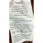 J.Crew  Womens Top Ruffle-trim V-Neck Popover Clip Dot Longsleeve Redwood Rust XS Photo 5