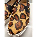 J.Crew  Women’s Leopard Print Calf Hair Slip On Casual Sneakers Shoes Size 6M Photo 1