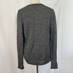 Eileen Fisher  Alpaca Blend‎ Drape Neck Sweater Gray Merino Wool Knit Medium Photo 3