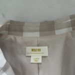 Anthropologie Maeve Gingham Blazer white Oatmeal Check Sz Large preppy Academia Photo 2