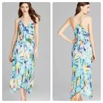 Milly NEW!  multi color asymmetrical bias maxi dress Photo 1