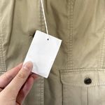 NWT flawed Lands' End cargo tan jacket pockets women's size 12 casual denim Photo 2