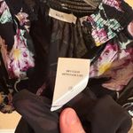 A.L.C. Venetia Silk Top in Black/Purple Size 2 Photo 7