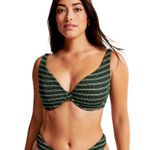 Abercrombie & Fitch NEW  Curve Love High Apex Underwire Bikini Top Green Size 2XS Photo 0