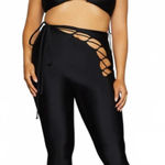 SKIMS  Cutout Lace Up Legging Onyx Black Women's Size XS Photo 0