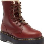 Dr. Martens Jadon Abruzzo Faux Fur Lined Lug Sole Combat Boot Photo 0