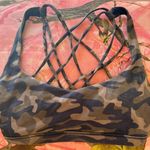 CRZ Yoga camouflage strappy cross back sports bra with padding Photo 6