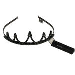 BCBGMAXAZRIA New  Black Crown with Crystals NWT Photo 0