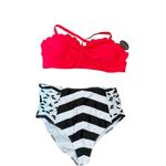 Avidlove Red and Black Bikini with Bold Contrast and Modern Style Photo 2