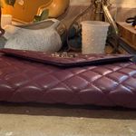 Badgley Mischka Purple Crossbody Bag with Gold Hardware and Quilted Design Photo 12