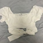 Avanova Short Sleeve Ruffle Crop Top Photo 5