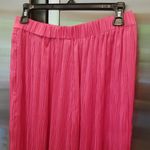 Trina Turk 💕💕 Satin Crinkled Wide Leg Pants ~ Pink NWOT Photo 4