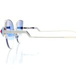 Fendi FF 0242/S SCB/NE Cat-Eye Sunglasses SILVER BLUE / Blue Gradient 52mm Photo 5