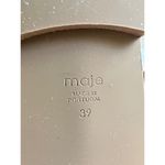 Maje NWT Fidil Flat Gladiator Sandals Size 39 Brown Leather Ivory LaceUp Studded Photo 7