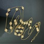 Kate Spade Rose Gold Gatsby Dot Clear Pave Crystals Mini Scatter Necklace 14g. Photo 4