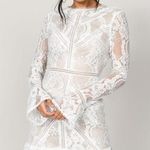 Tobi White Lace Dress Photo 0