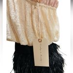 Sunday in Brooklyn Anthropologie Sequins and Ruffle Crop Top Size Small NWT Photo 4