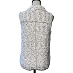 Chico's Chico’s Danika size 1 medium sleeveless zip up sweater tweeted moto vest brown Photo 11