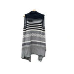 Ruby Moon  women's size large sleeveless cardigan cream and black Photo 1