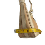 Franco Sarto  Beige Textured Hobo Shoulder Bag w/‎ Front Zip Pocket Metal Logo Photo 11