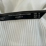 ZARA  Cold Shoulder Sheer Pleated Blouse Photo 6