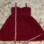 BCX  Beautiful red evening lace beaded evening spaghetti strap dress, size 1 Photo 4